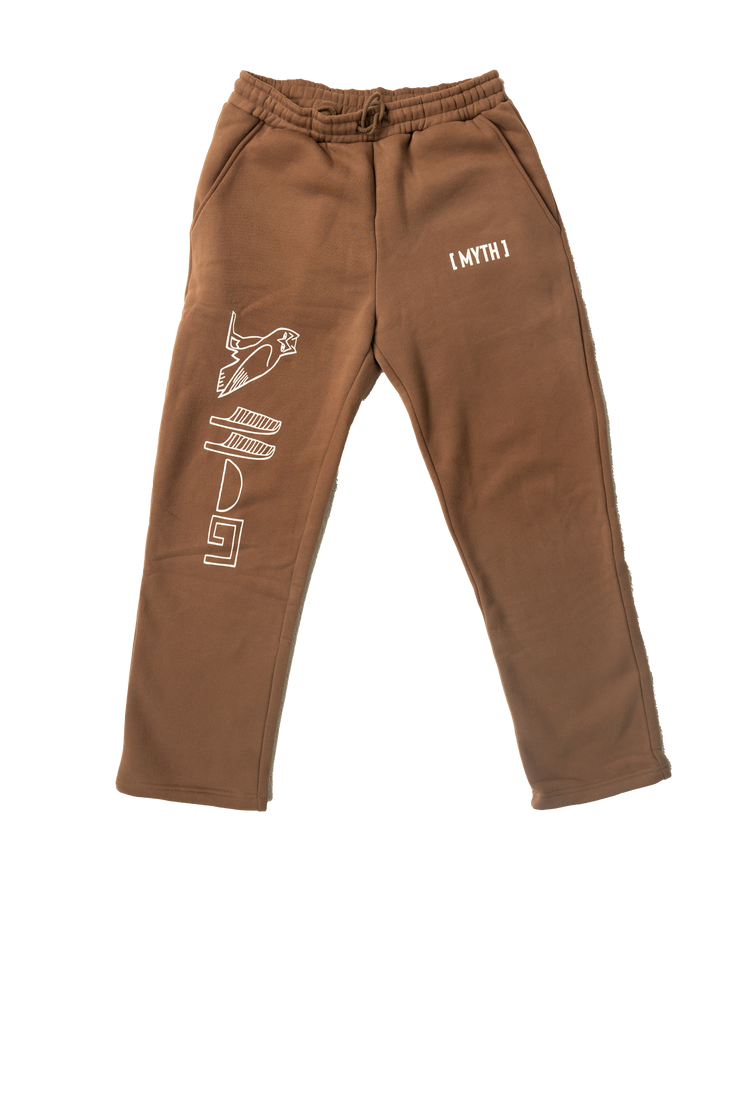 MYTH Hieroglyphic Sweatpants (Brown)